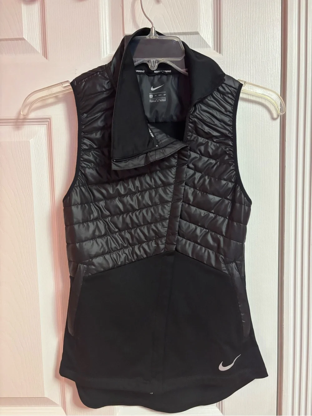 Nike Black Quilted Hybrid Women's Vest